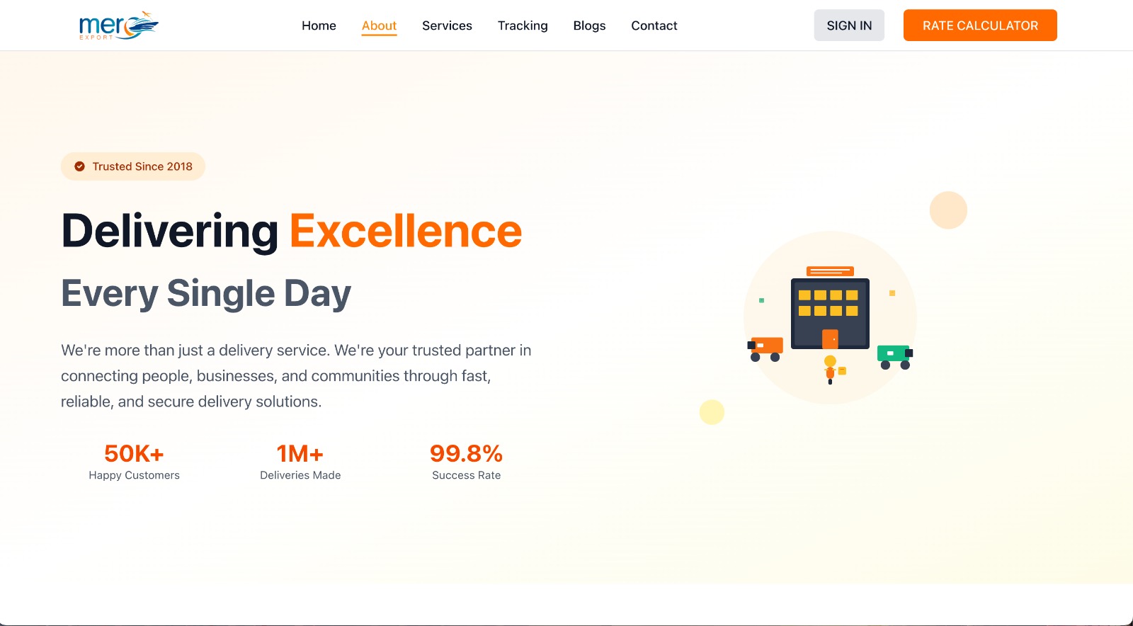 Mero Export(parcel) | Completed project of App Technologies